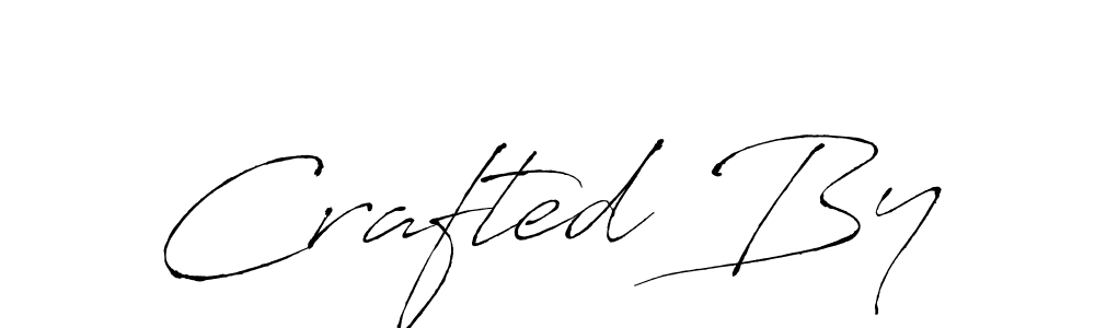 The best way (Antro_Vectra) to make a short signature is to pick only two or three words in your name. The name Crafted By include a total of six letters. For converting this name. Crafted By signature style 6 images and pictures png