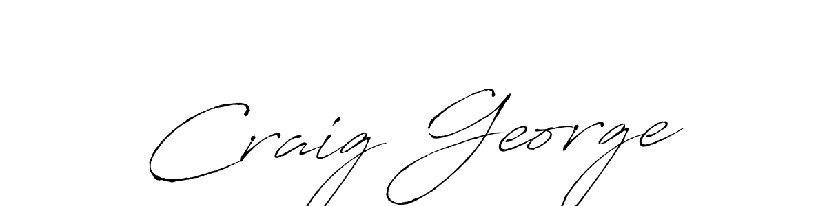 How to make Craig George name signature. Use Antro_Vectra style for creating short signs online. This is the latest handwritten sign. Craig George signature style 6 images and pictures png