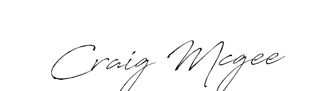 Craig Mcgee stylish signature style. Best Handwritten Sign (Antro_Vectra) for my name. Handwritten Signature Collection Ideas for my name Craig Mcgee. Craig Mcgee signature style 6 images and pictures png