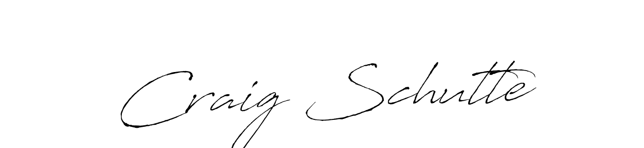 Similarly Antro_Vectra is the best handwritten signature design. Signature creator online .You can use it as an online autograph creator for name Craig Schutte. Craig Schutte signature style 6 images and pictures png