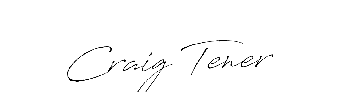 Create a beautiful signature design for name Craig Tener. With this signature (Antro_Vectra) fonts, you can make a handwritten signature for free. Craig Tener signature style 6 images and pictures png