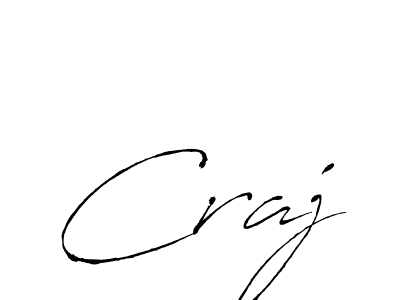 if you are searching for the best signature style for your name Craj. so please give up your signature search. here we have designed multiple signature styles  using Antro_Vectra. Craj signature style 6 images and pictures png