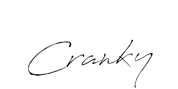 How to Draw Cranky signature style? Antro_Vectra is a latest design signature styles for name Cranky. Cranky signature style 6 images and pictures png