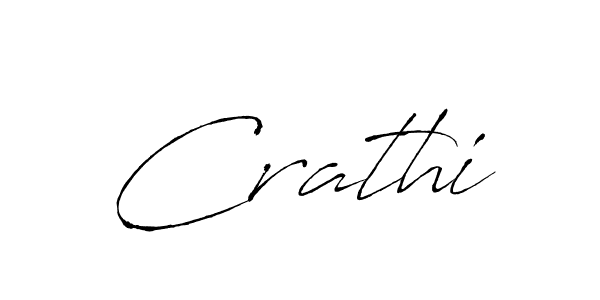 Crathi stylish signature style. Best Handwritten Sign (Antro_Vectra) for my name. Handwritten Signature Collection Ideas for my name Crathi. Crathi signature style 6 images and pictures png