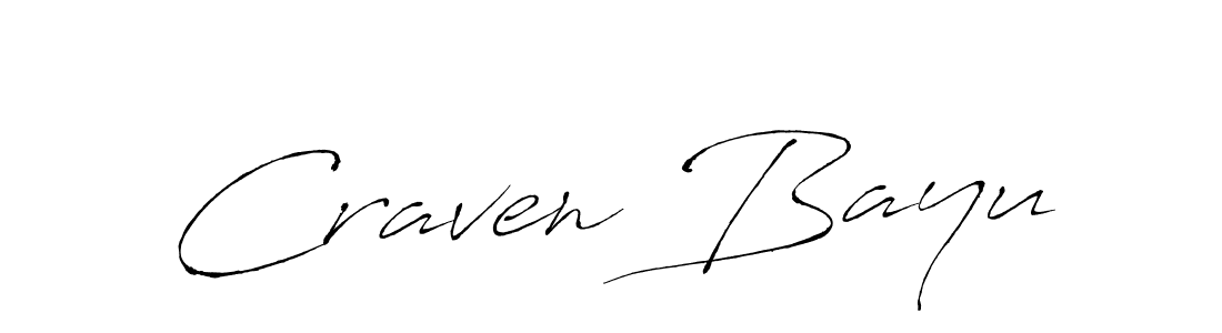 Antro_Vectra is a professional signature style that is perfect for those who want to add a touch of class to their signature. It is also a great choice for those who want to make their signature more unique. Get Craven Bayu name to fancy signature for free. Craven Bayu signature style 6 images and pictures png