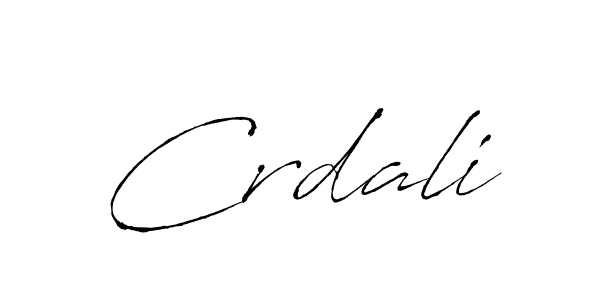 Design your own signature with our free online signature maker. With this signature software, you can create a handwritten (Antro_Vectra) signature for name Crdali. Crdali signature style 6 images and pictures png