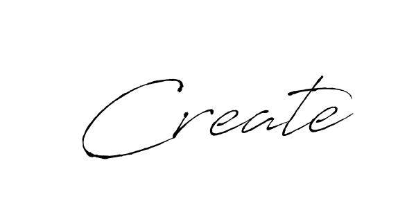 Design your own signature with our free online signature maker. With this signature software, you can create a handwritten (Antro_Vectra) signature for name Create. Create signature style 6 images and pictures png