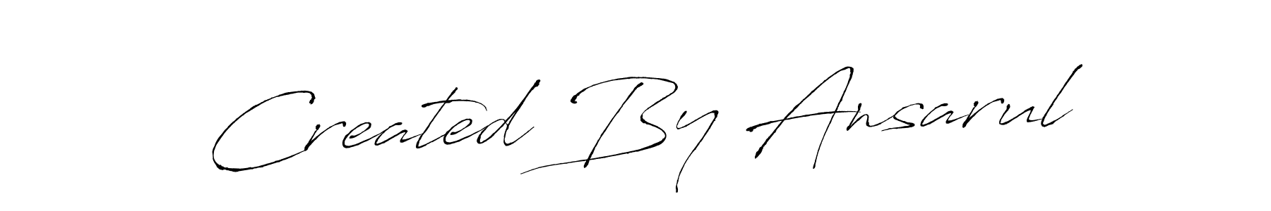 Make a short Created By Ansarul signature style. Manage your documents anywhere anytime using Antro_Vectra. Create and add eSignatures, submit forms, share and send files easily. Created By Ansarul signature style 6 images and pictures png