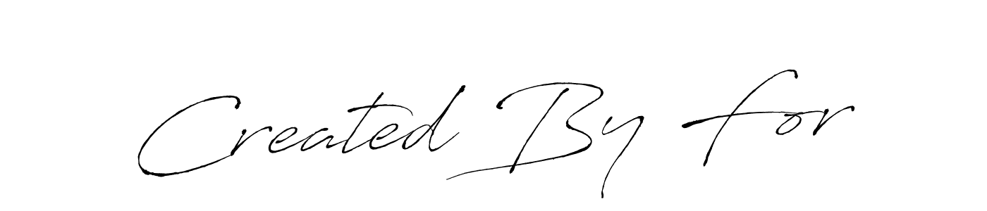 This is the best signature style for the Created By For name. Also you like these signature font (Antro_Vectra). Mix name signature. Created By For signature style 6 images and pictures png