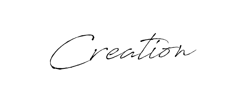 How to make Creation name signature. Use Antro_Vectra style for creating short signs online. This is the latest handwritten sign. Creation signature style 6 images and pictures png