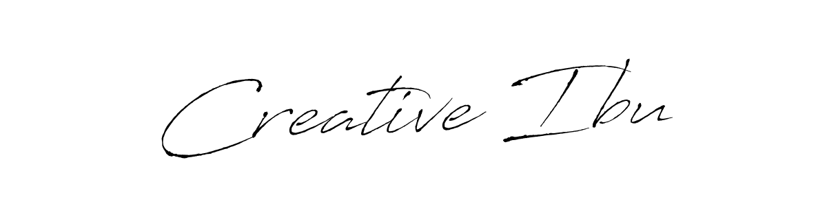 How to make Creative Ibu signature? Antro_Vectra is a professional autograph style. Create handwritten signature for Creative Ibu name. Creative Ibu signature style 6 images and pictures png