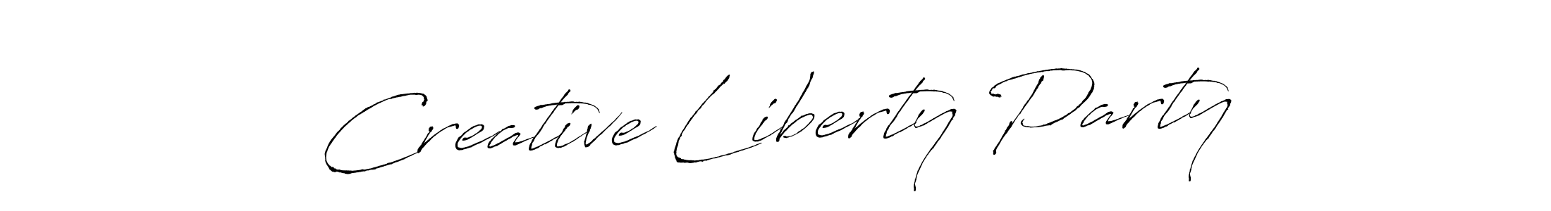 Make a beautiful signature design for name Creative Liberty Party. Use this online signature maker to create a handwritten signature for free. Creative Liberty Party signature style 6 images and pictures png