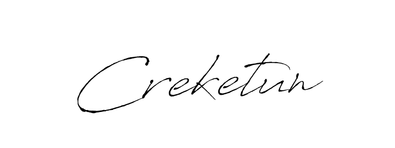 How to make Creketun signature? Antro_Vectra is a professional autograph style. Create handwritten signature for Creketun name. Creketun signature style 6 images and pictures png