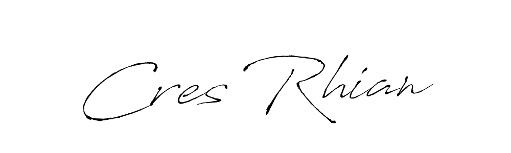 Also You can easily find your signature by using the search form. We will create Cres Rhian name handwritten signature images for you free of cost using Antro_Vectra sign style. Cres Rhian signature style 6 images and pictures png