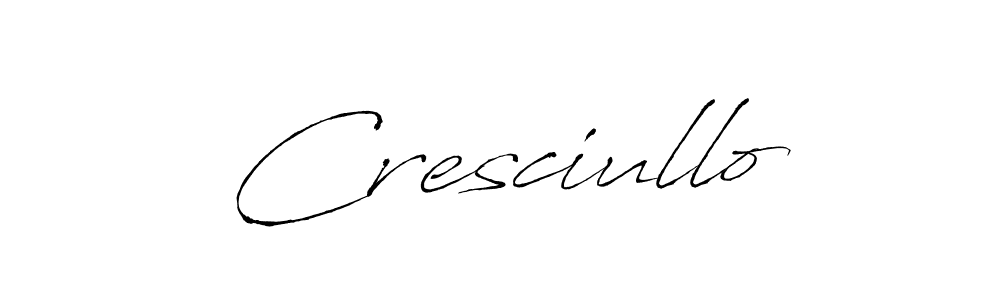 Antro_Vectra is a professional signature style that is perfect for those who want to add a touch of class to their signature. It is also a great choice for those who want to make their signature more unique. Get Cresciullo name to fancy signature for free. Cresciullo signature style 6 images and pictures png