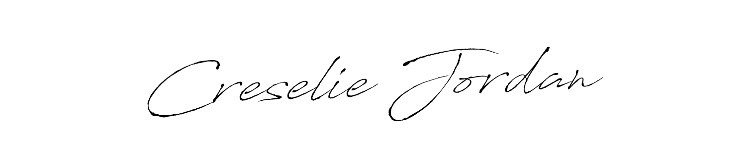 if you are searching for the best signature style for your name Creselie Jordan. so please give up your signature search. here we have designed multiple signature styles  using Antro_Vectra. Creselie Jordan signature style 6 images and pictures png