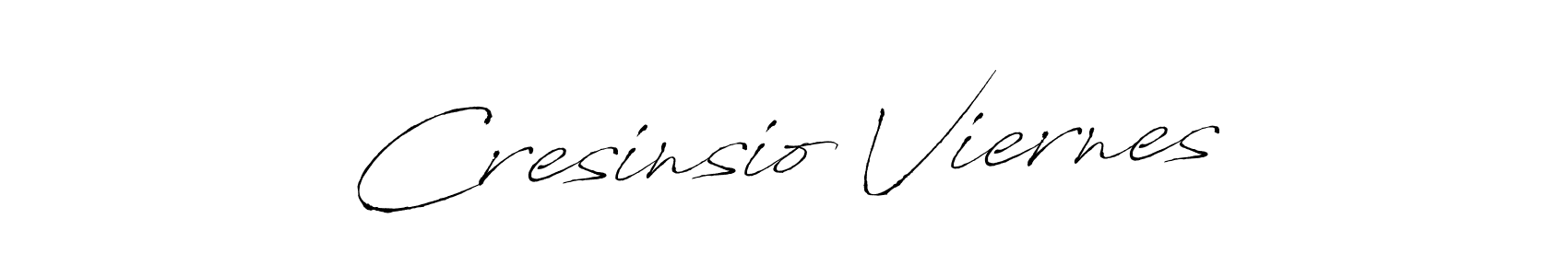 Make a short Cresinsio Viernes signature style. Manage your documents anywhere anytime using Antro_Vectra. Create and add eSignatures, submit forms, share and send files easily. Cresinsio Viernes signature style 6 images and pictures png