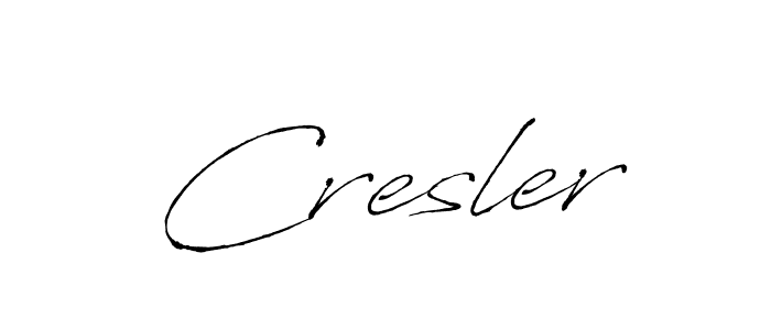 Create a beautiful signature design for name Cresler. With this signature (Antro_Vectra) fonts, you can make a handwritten signature for free. Cresler signature style 6 images and pictures png