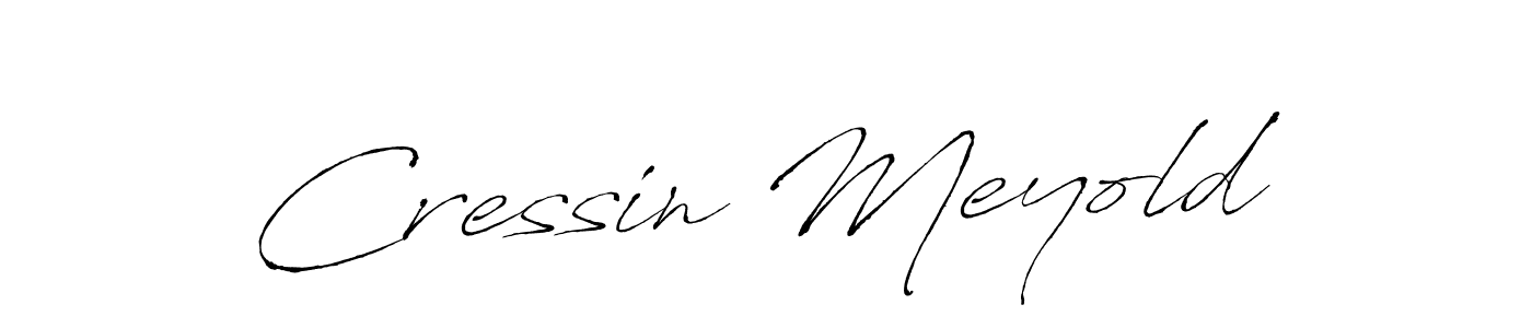 The best way (Antro_Vectra) to make a short signature is to pick only two or three words in your name. The name Cressin Meyold include a total of six letters. For converting this name. Cressin Meyold signature style 6 images and pictures png