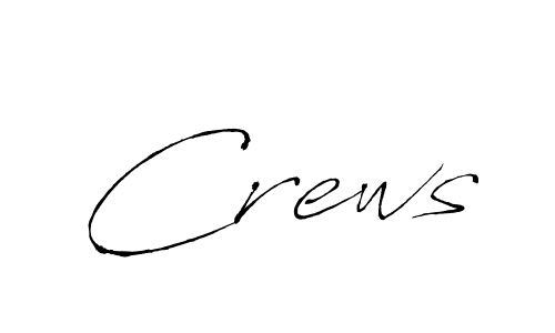 Make a beautiful signature design for name Crews. With this signature (Antro_Vectra) style, you can create a handwritten signature for free. Crews signature style 6 images and pictures png