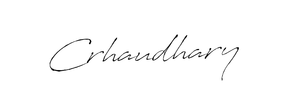 How to make Crhaudhary name signature. Use Antro_Vectra style for creating short signs online. This is the latest handwritten sign. Crhaudhary signature style 6 images and pictures png