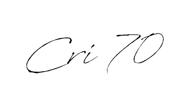 How to make Cri 70 signature? Antro_Vectra is a professional autograph style. Create handwritten signature for Cri 70 name. Cri 70 signature style 6 images and pictures png