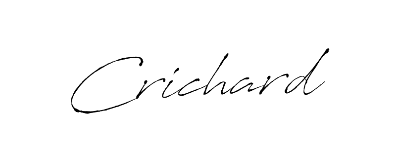 Crichard stylish signature style. Best Handwritten Sign (Antro_Vectra) for my name. Handwritten Signature Collection Ideas for my name Crichard. Crichard signature style 6 images and pictures png