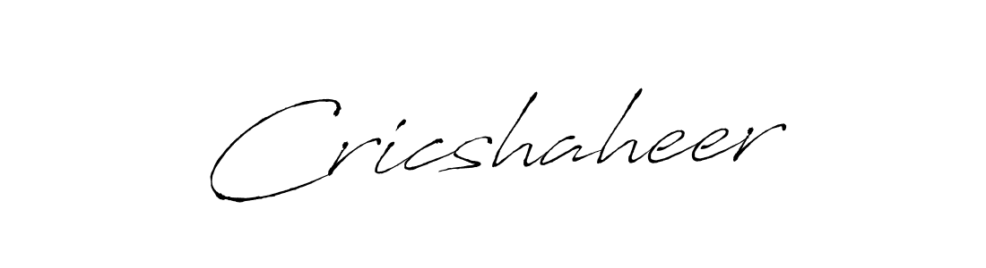 if you are searching for the best signature style for your name Cricshaheer. so please give up your signature search. here we have designed multiple signature styles  using Antro_Vectra. Cricshaheer signature style 6 images and pictures png