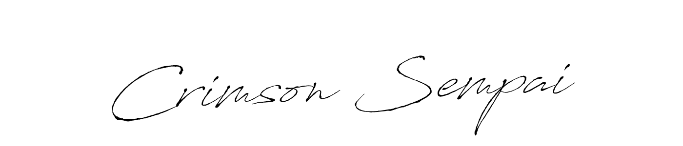 Use a signature maker to create a handwritten signature online. With this signature software, you can design (Antro_Vectra) your own signature for name Crimson Sempai. Crimson Sempai signature style 6 images and pictures png