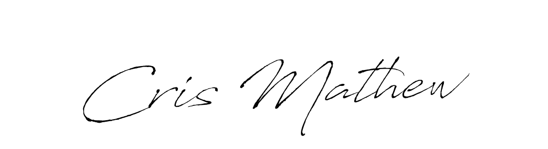 How to make Cris Mathew name signature. Use Antro_Vectra style for creating short signs online. This is the latest handwritten sign. Cris Mathew signature style 6 images and pictures png