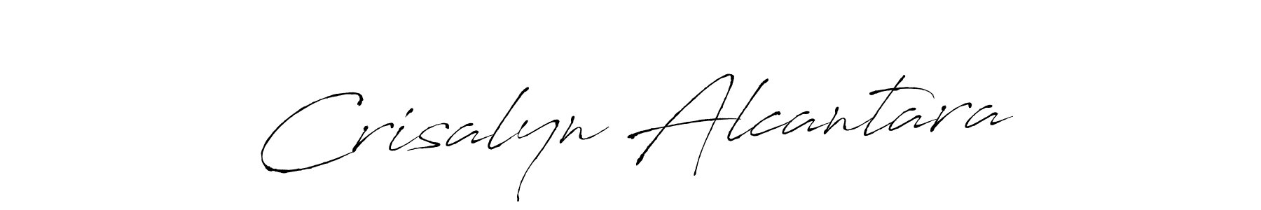 You should practise on your own different ways (Antro_Vectra) to write your name (Crisalyn Alcantara) in signature. don't let someone else do it for you. Crisalyn Alcantara signature style 6 images and pictures png