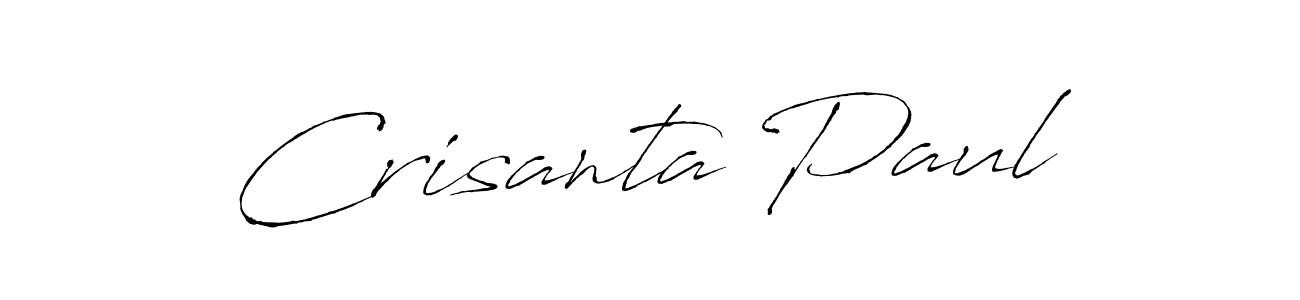 Design your own signature with our free online signature maker. With this signature software, you can create a handwritten (Antro_Vectra) signature for name Crisanta Paul. Crisanta Paul signature style 6 images and pictures png