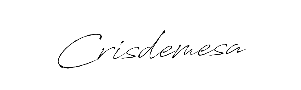 Design your own signature with our free online signature maker. With this signature software, you can create a handwritten (Antro_Vectra) signature for name Crisdemesa. Crisdemesa signature style 6 images and pictures png