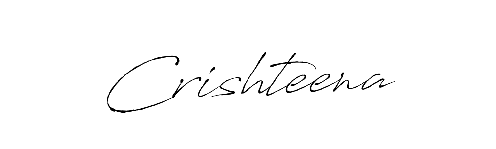 How to make Crishteena signature? Antro_Vectra is a professional autograph style. Create handwritten signature for Crishteena name. Crishteena signature style 6 images and pictures png