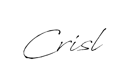 Design your own signature with our free online signature maker. With this signature software, you can create a handwritten (Antro_Vectra) signature for name Crisl. Crisl signature style 6 images and pictures png