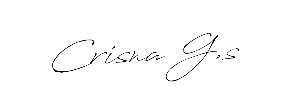 How to make Crisna G.s signature? Antro_Vectra is a professional autograph style. Create handwritten signature for Crisna G.s name. Crisna G.s signature style 6 images and pictures png