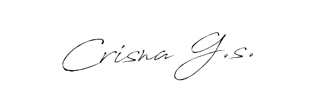 How to make Crisna G.s. signature? Antro_Vectra is a professional autograph style. Create handwritten signature for Crisna G.s. name. Crisna G.s. signature style 6 images and pictures png