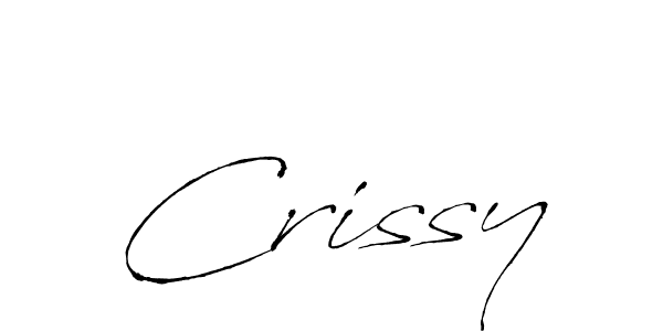 How to make Crissy signature? Antro_Vectra is a professional autograph style. Create handwritten signature for Crissy name. Crissy signature style 6 images and pictures png