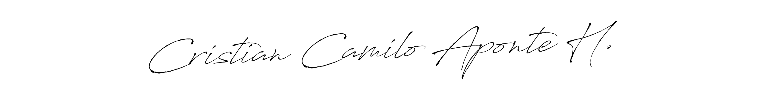 See photos of Cristian Camilo Aponte H. official signature by Spectra . Check more albums & portfolios. Read reviews & check more about Antro_Vectra font. Cristian Camilo Aponte H. signature style 6 images and pictures png