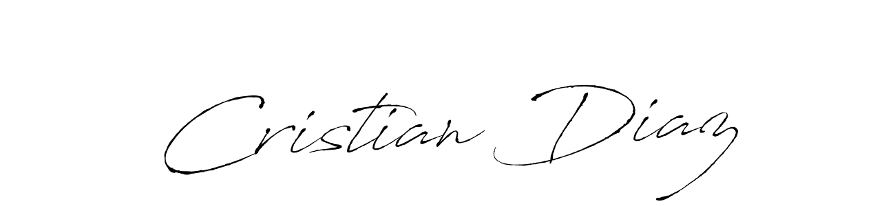 Cristian Diaz stylish signature style. Best Handwritten Sign (Antro_Vectra) for my name. Handwritten Signature Collection Ideas for my name Cristian Diaz. Cristian Diaz signature style 6 images and pictures png