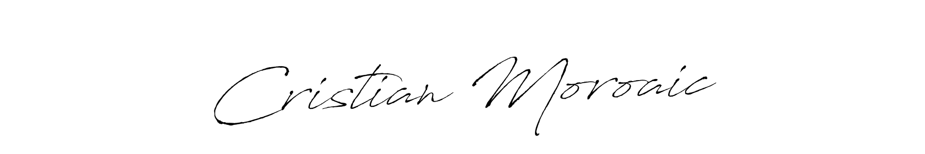 Design your own signature with our free online signature maker. With this signature software, you can create a handwritten (Antro_Vectra) signature for name Cristian Moroaică. Cristian Moroaică signature style 6 images and pictures png