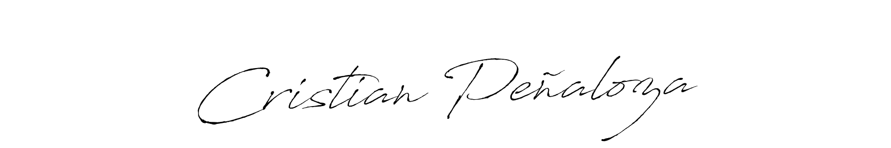 Cristian Peñaloza stylish signature style. Best Handwritten Sign (Antro_Vectra) for my name. Handwritten Signature Collection Ideas for my name Cristian Peñaloza. Cristian Peñaloza signature style 6 images and pictures png