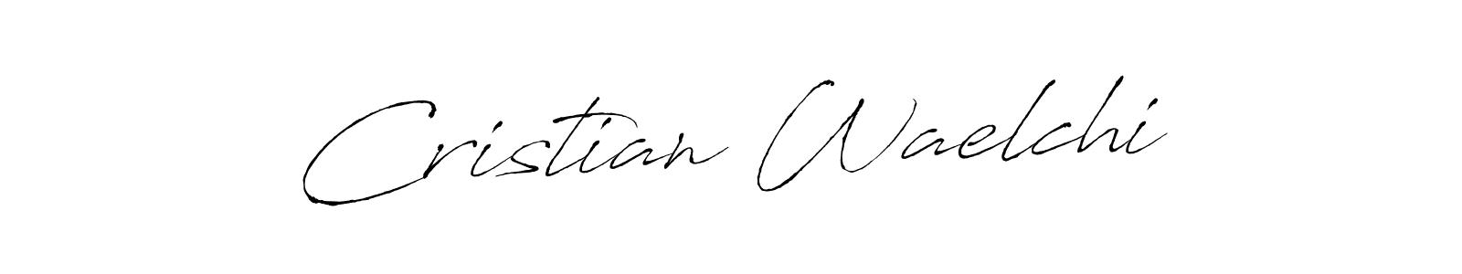 This is the best signature style for the Cristian Waelchi name. Also you like these signature font (Antro_Vectra). Mix name signature. Cristian Waelchi signature style 6 images and pictures png