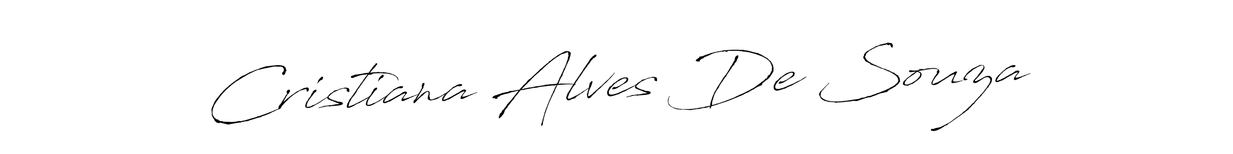Make a beautiful signature design for name Cristiana Alves De Souza. With this signature (Antro_Vectra) style, you can create a handwritten signature for free. Cristiana Alves De Souza signature style 6 images and pictures png