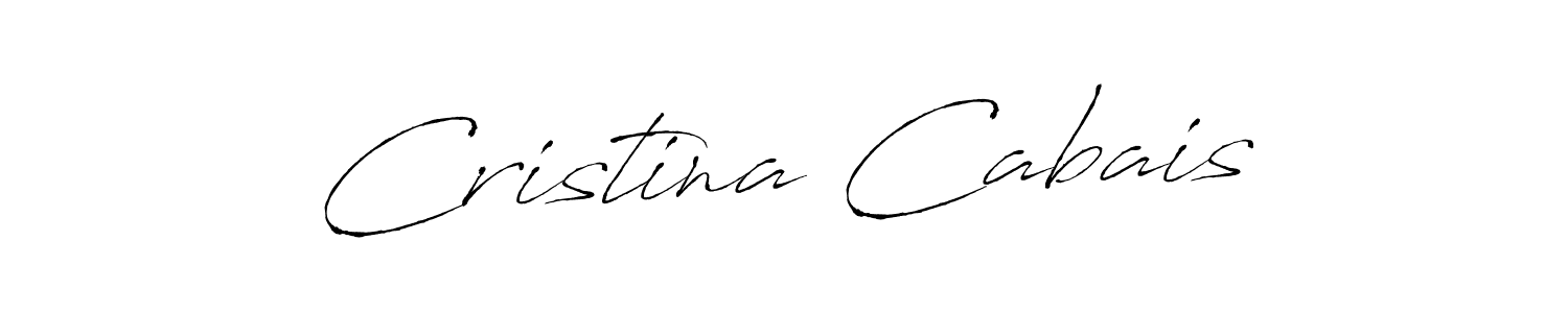 Make a beautiful signature design for name Cristina Cabais. With this signature (Antro_Vectra) style, you can create a handwritten signature for free. Cristina Cabais signature style 6 images and pictures png