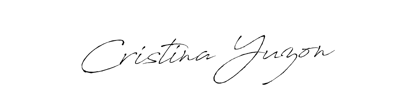 Make a beautiful signature design for name Cristina Yuzon. Use this online signature maker to create a handwritten signature for free. Cristina Yuzon signature style 6 images and pictures png
