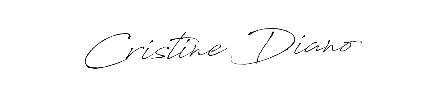 Make a beautiful signature design for name Cristine Diano. With this signature (Antro_Vectra) style, you can create a handwritten signature for free. Cristine Diano signature style 6 images and pictures png
