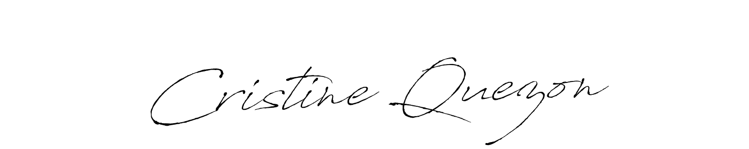 How to make Cristine Quezon name signature. Use Antro_Vectra style for creating short signs online. This is the latest handwritten sign. Cristine Quezon signature style 6 images and pictures png