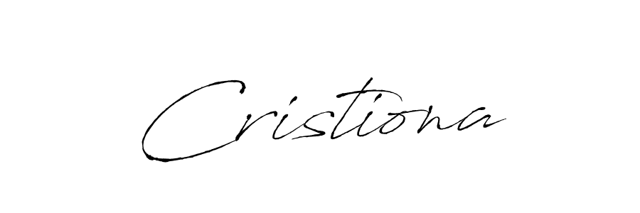 Design your own signature with our free online signature maker. With this signature software, you can create a handwritten (Antro_Vectra) signature for name Cristiona. Cristiona signature style 6 images and pictures png