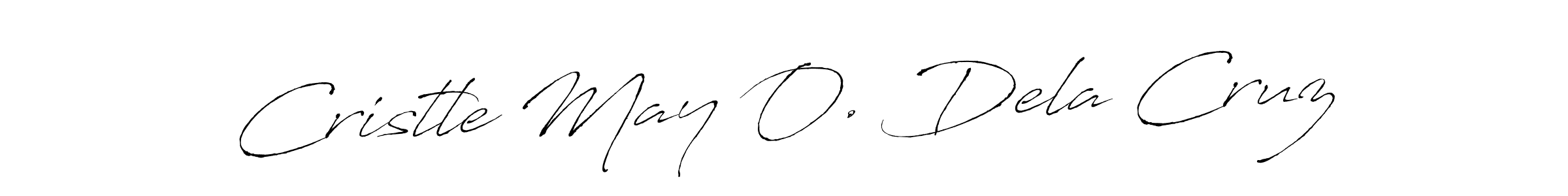 Create a beautiful signature design for name Cristle May O. Dela Cruz. With this signature (Antro_Vectra) fonts, you can make a handwritten signature for free. Cristle May O. Dela Cruz signature style 6 images and pictures png